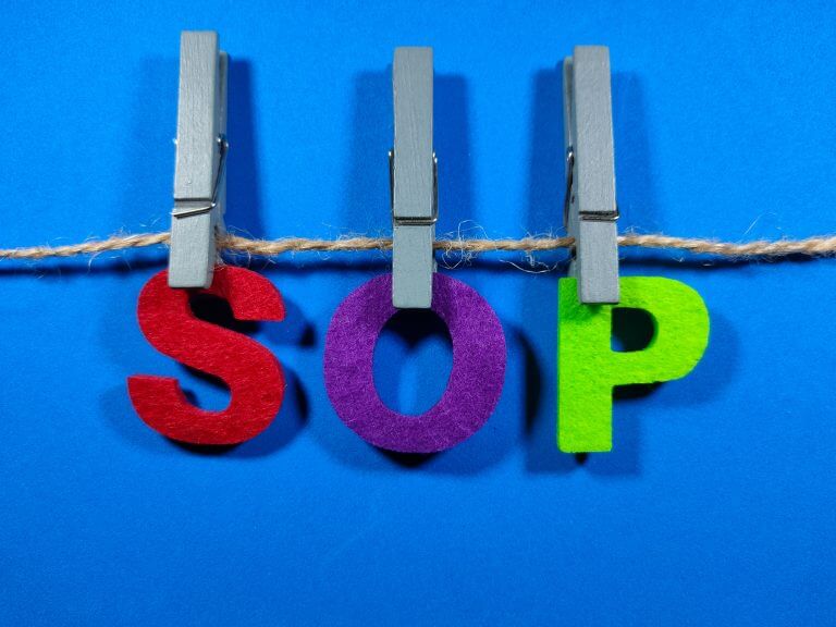 Know what not to include within an sop